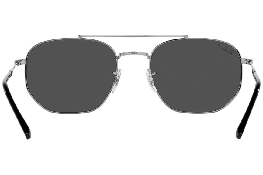 Solglasögon Ray-Ban RB3707 004/K8 Polarized Pilot Silver