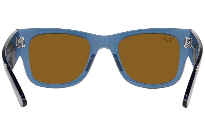 Solglasögon Ray-Ban Mega Wayfarer RB0840S 668073 Fyrkantig Blå