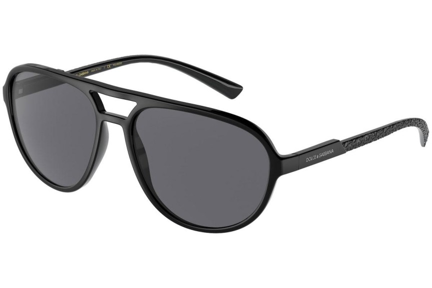 Solglasögon Dolce & Gabbana DG6150 252581 Polarized Pilot Svart