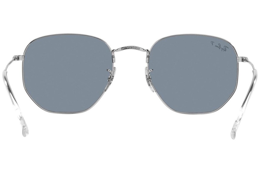 Solglasögon Ray-Ban Hexagonal RB3548N 003/02 Polarized Runda Silver