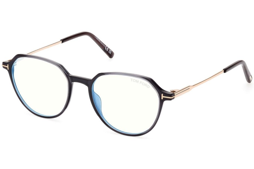 Glasögon Tom Ford FT5875-B 020 Runda Svart