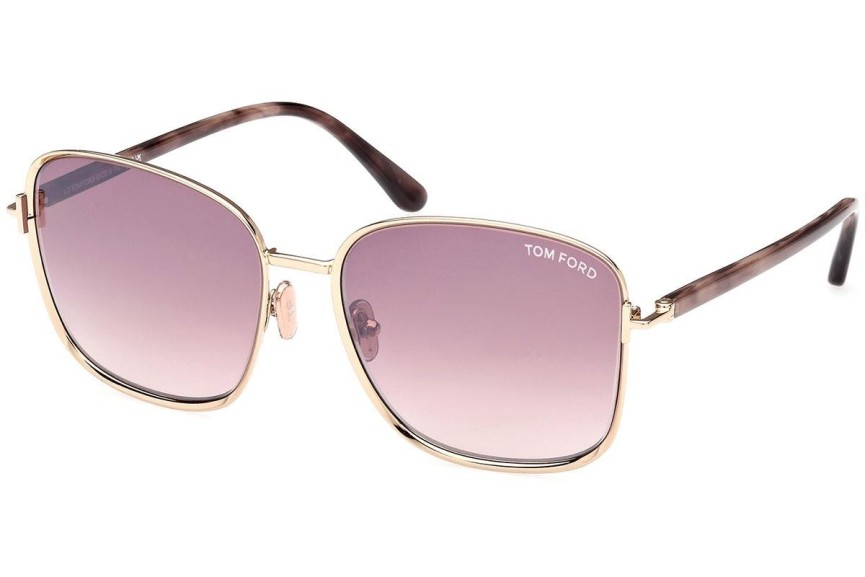 Solglasögon Tom Ford FT1029 28Z Fyrkantig Guld