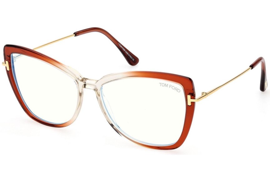 Glasögon Tom Ford FT5882-B 044 Cat Eye Flerfärgs