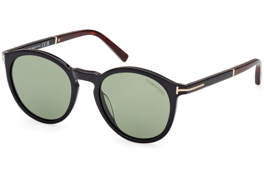 Solglasögon Tom Ford FT1021 01N Runda Svart