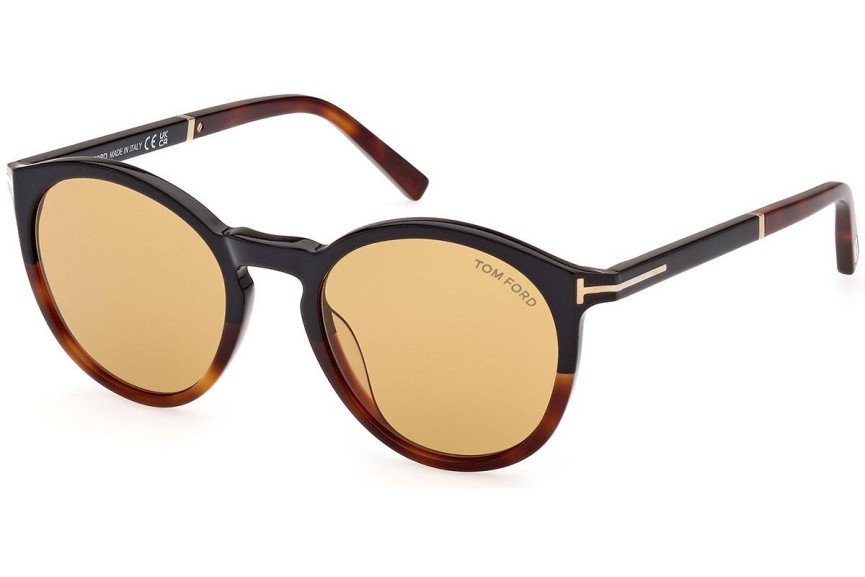 Solglasögon Tom Ford FT1021 56E Runda Havana