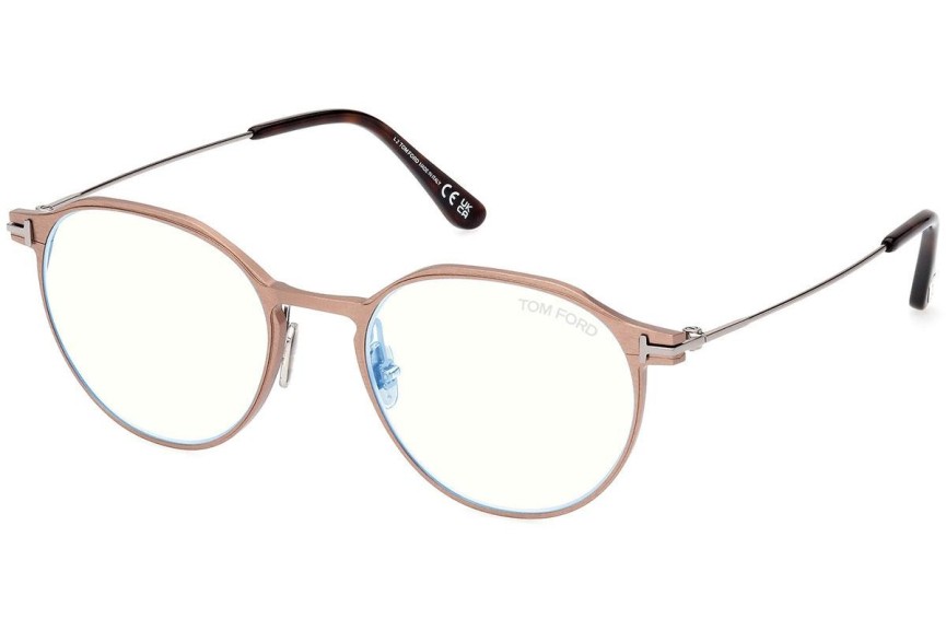 Glasögon Tom Ford FT5866-B 035 Runda Brun