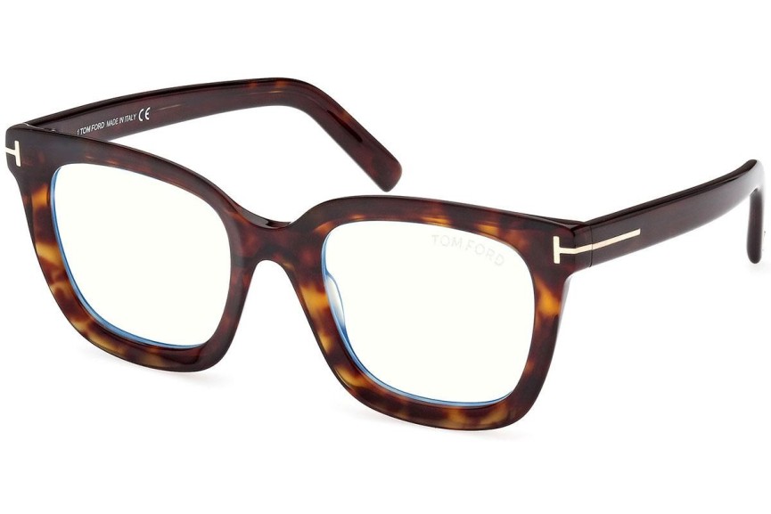 Glasögon Tom Ford FT5880-B 052 Fyrkantig Havana