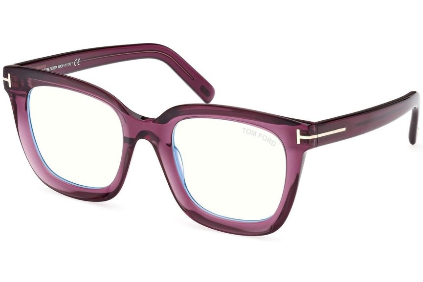 Glasögon Tom Ford FT5880-B 081 Fyrkantig Lila