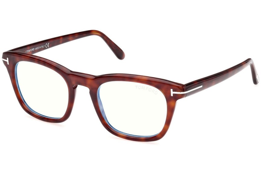 Glasögon Tom Ford FT5870-B 054 Fyrkantig Havana