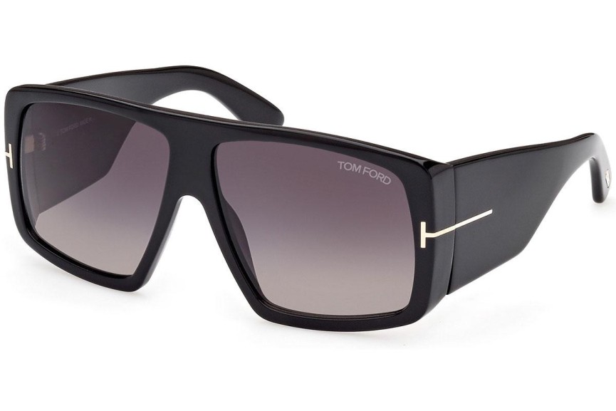 Solglasögon Tom Ford FT1036 01B Fyrkantig Svart