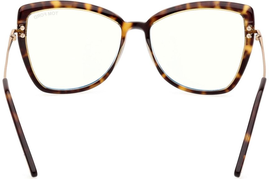 Glasögon Tom Ford FT5882-B 056 Cat Eye Havana