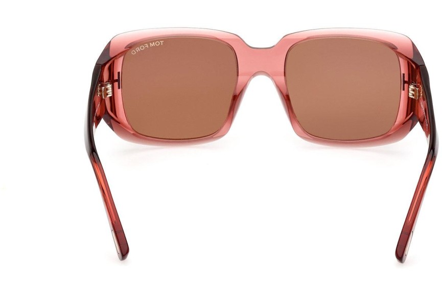 Solglasögon Tom Ford FT1035 72E Fyrkantig Rosa