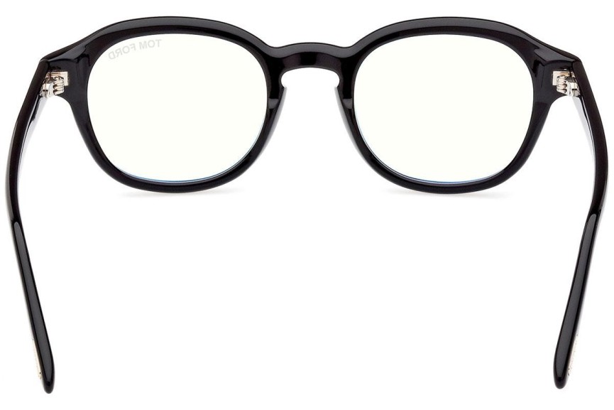 Glasögon Tom Ford FT5871-B 001 Runda Svart