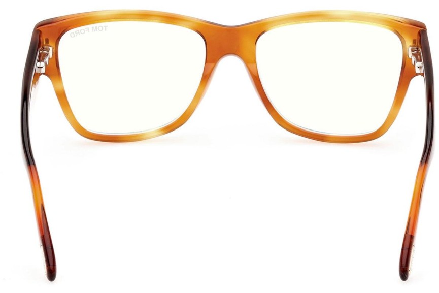 Glasögon Tom Ford FT5878-B 053 Fyrkantig Havana