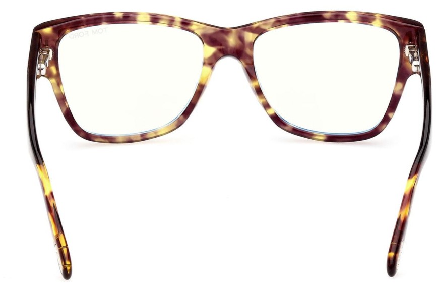 Glasögon Tom Ford FT5878-B 055 Fyrkantig Havana