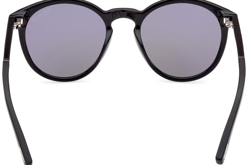 Solglasögon Tom Ford FT1021-N 01D Polarized Runda Svart