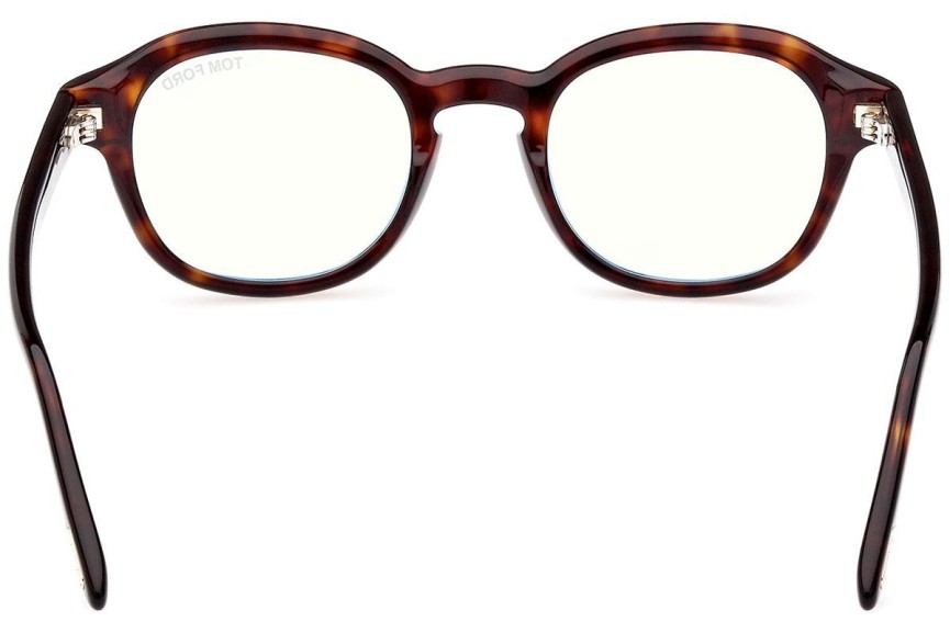 Glasögon Tom Ford FT5871-B 052 Runda Havana