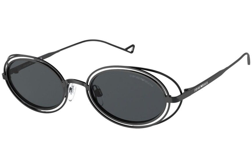 Solglasögon Emporio Armani EA2118 300187 Oval Svart