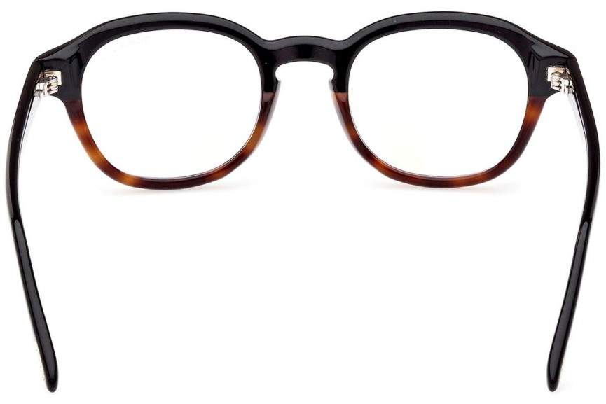 Glasögon Tom Ford FT5871-B 005 Runda Havana