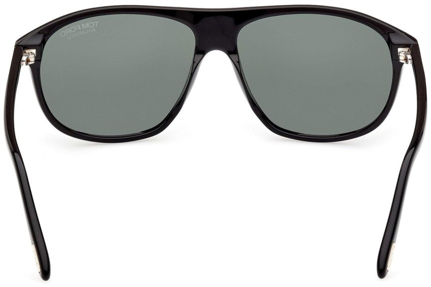 Solglasögon Tom Ford FT1027 01R Polarized Pilot Svart