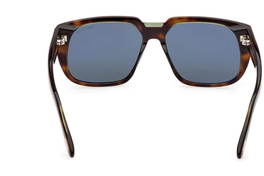 Solglasögon Tom Ford FT1025 56N Fyrkantig Havana