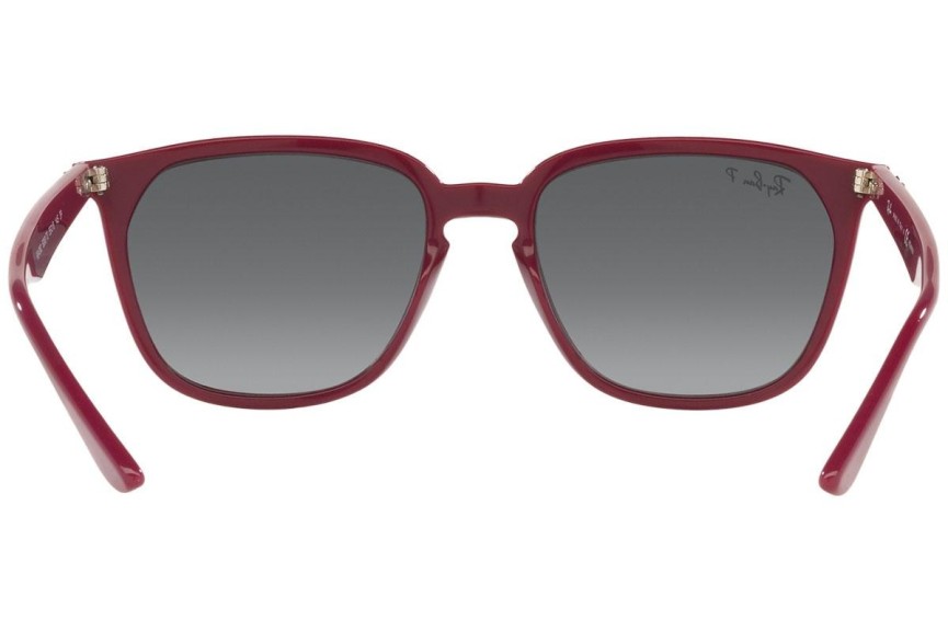 Solglasögon Ray-Ban RB4362 6383T3 Polarized Fyrkantig Röd