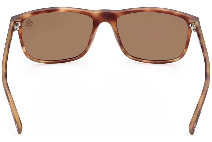 Solglasögon Timberland TB9266 52H Polarized Rektangulära Havana