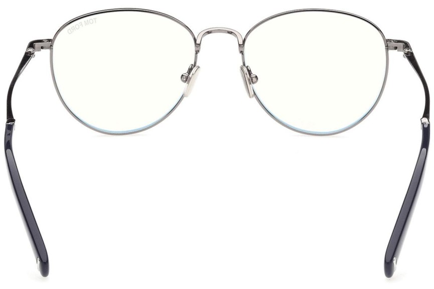 Glasögon Tom Ford FT5749-B 012 Runda Silver