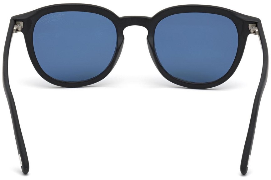 Solglasögon Tom Ford FT0816 02V Polarized Runda Svart