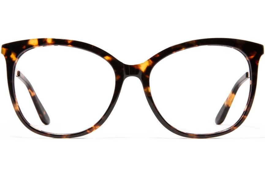 Glasögon Kohe by eyerim Andrea Havana Blue Light Cat Eye Havana