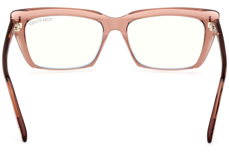 Glasögon Tom Ford FT5894-B 072 Fyrkantig Brun