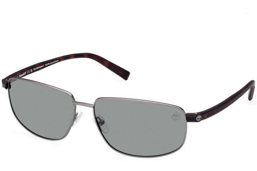 Solglasögon Timberland TB9325 09R Polarized Rektangulära Silver