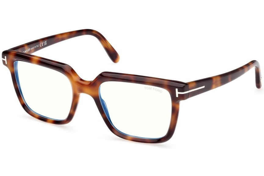 Glasögon Tom Ford FT5889-B 053 Fyrkantig Havana