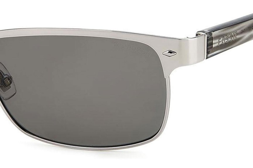 Solglasögon Fossil FOS3000/P/S 6LB/M9 Polarized Fyrkantig Silver