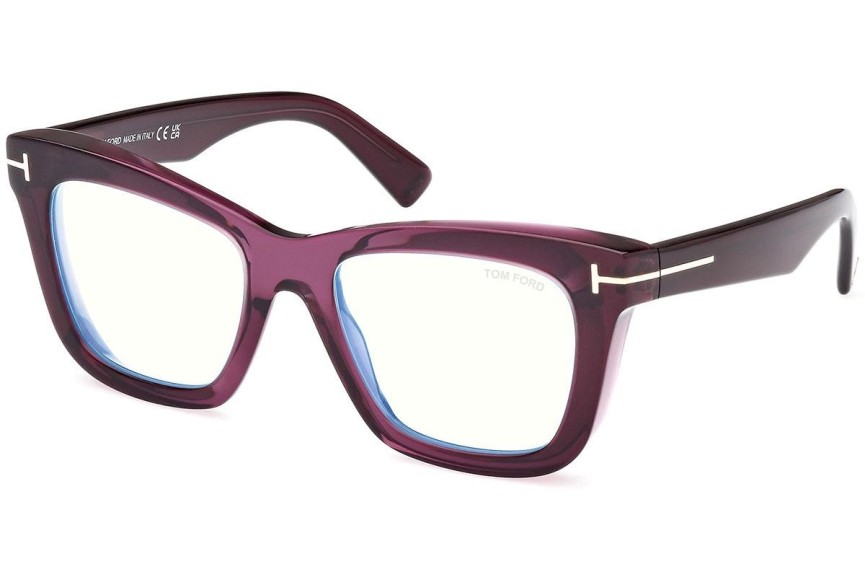 Glasögon Tom Ford FT5881-B 081 Fyrkantig Lila