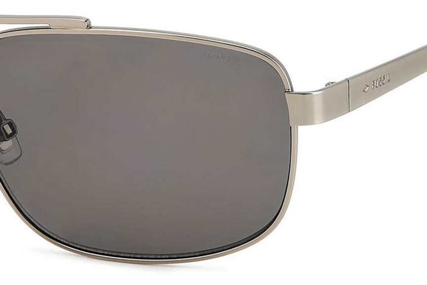 Solglasögon Fossil FOS2130/G/S R81/M9 Polarized Rektangulära Silver