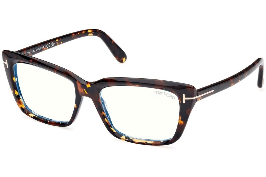 Glasögon Tom Ford FT5894-B 052 Fyrkantig Havana