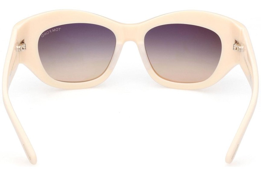 Solglasögon Tom Ford Brianna FT1065 25B Cat Eye Beige