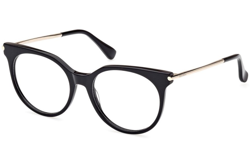 Glasögon Max Mara MM5107 001 Runda Svart