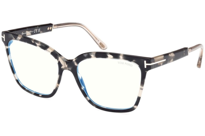 Glasögon Tom Ford FT5892-B 005 Fyrkantig Havana