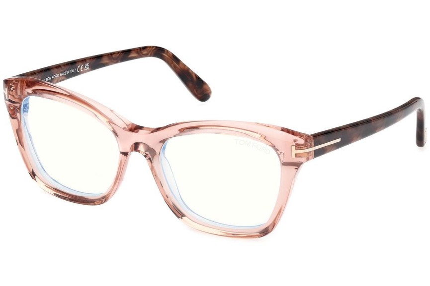 Glasögon Tom Ford FT5909-B 072 Cat Eye Rosa