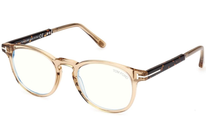 Glasögon Tom Ford FT5891-B 047 Runda Brun