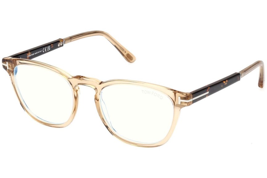 Glasögon Tom Ford FT5890-B 047 Runda Brun