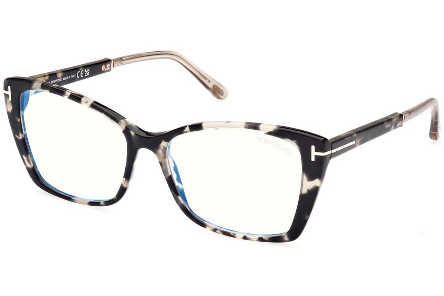 Glasögon Tom Ford FT5893-B 005 Cat Eye Havana