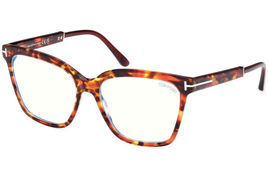 Glasögon Tom Ford FT5892-B 054 Fyrkantig Havana