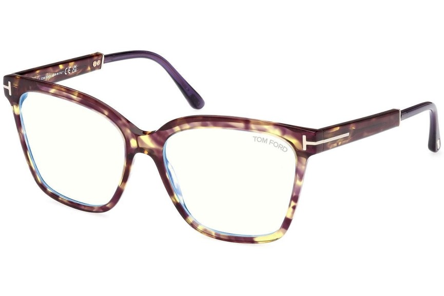 Glasögon Tom Ford FT5892-B 055 Fyrkantig Havana