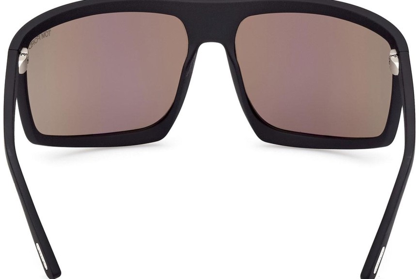 Solglasögon Tom Ford Clint 2 FT1066 02L Flat Top Svart