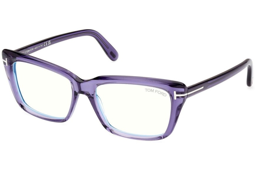 Glasögon Tom Ford FT5894-B 081 Fyrkantig Lila