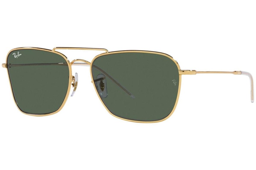 Solglasögon Ray-Ban Caravan Reverse RBR0102S 001/VR Rektangulära Guld