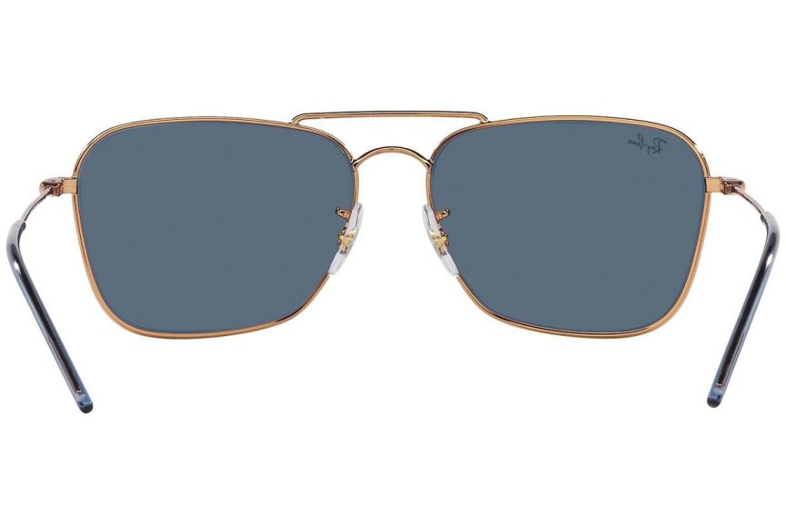 Solglasögon Ray-Ban Caravan Reverse RBR0102S 92023A Rektangulära Guld